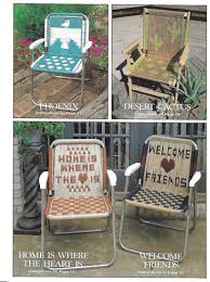 Desert Cactus Phoenix Macrame Chairs 1970s Macrame Patio Lawn Chair Folding Deck Furniture Home Pattern Book Booklet 70s Vintage Pdf Macrame Chairs Patterned Chair Lawn Chairs