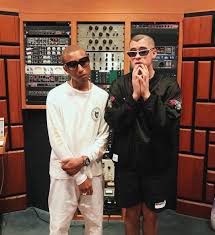 Bad Bunny Wearing Prada Sunglasses Bad Bunny Pharrell Williams
