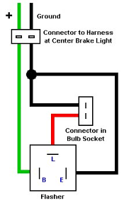 It has the same circuit as a simple led flasher circuit using a 555 astable multivibrator. Flasher Instructions