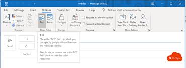 Go to options menu from. Add Bcc Field In Microsoft Outlook
