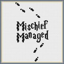 Mischief Managed Marauder S Map Cross Stitch Pattern Etsy Harry Potter Cross Stitch Pattern Cross Stitch Cross Stitch Patterns