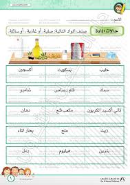 حالات المادة 2 العلوم اوراق عمل