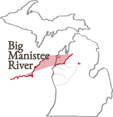 Big Manistee River Northern Michigan Trail Maps First