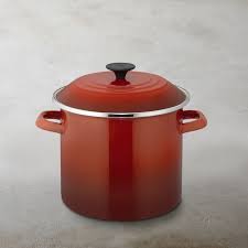 By le creuset $110.00 color. Le Creuset Enameled Steel Stock Pot Williams Sonoma