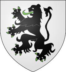 Sir Dinadan D Argent Au Lion De Sable Armed Et Lampass E De Sinople Coat Of Arms Knight Heraldry