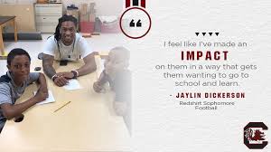 Football's Jaylin Dickerson Makes Impact Through Mentoring Program