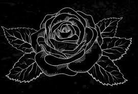 Background black outline white black background white background black white white outline outline background black outline decoration sketch decorative symbol element ornament decor. Beautiful White Rose Outline With Gray Spots On A Black Background Rose Outline Black And White Roses White Roses