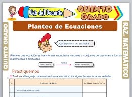 Razonamiento Matematico Quinto Grado De Primaria