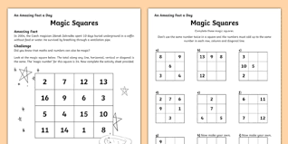Check spelling or type a new query. Magic Squares Worksheet Worksheet Worksheet