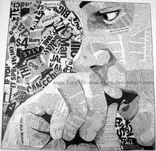 Text Collage Stress By Kung Fu Mushroom On Deviantart School Art Projects Newspaper Art Art Classroom