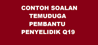 Pembantu tadbir (perkeranian/operasi) gred n19. Contoh Soalan Temuduga Pembantu Penyelidik Q19 Kerjaya2u Com