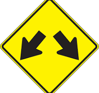 Lane Guidance Sign: Double Arrow