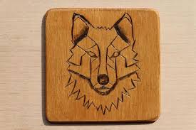 6x Individuelle Brandgemalte Untersetzer Bierdeckel Aus Holz Beer Mats Pyrography Handmade