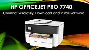 For more hp printer driver, you can download here : Hp Officejet Pro 7740 Connect Wirelessly Download Install Software Youtube