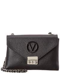 Valentino By Mario Valentino Isabelle Dollaro Leather Crossbody In Black Lyst