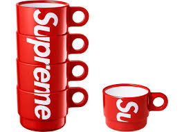 Supreme Stacking Cups Set Of 4 Red In 2021 Supreme Accessories Cupping Set Sneaker Stores