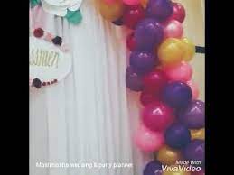 ديكور عيد ميلاد مميز لاحلى بنوته balloon decorations party planner balloons
