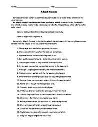 Adjective And Adverb Clause Practice By Family 2 Family Learning Resources