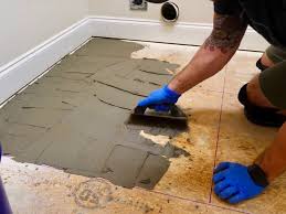 Best way to lay floor tiles on concrete. Installing Tile Floor For The First Time How To Lay Tile Floor Crafted Workshop