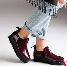 Yeni Sezon Inci Kadin Bordo Deri Bot Modelleri Kadinlive Com Trending Shoes Boots Womens Oxfords