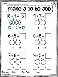 First Grade Math Unit 10 Fact Fluency First Grade Math 1st Grade Math Worksheets Math Worksheets