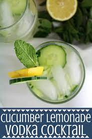 Cucumber Cocktail Recipe Cucumber Lemonade Cucumber Cocktail Healthy Alcoholic Drinks