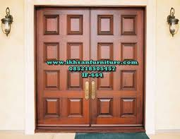 Pintu anyaman tikar adalah pintu utama 2 daun model terbaru untuk rumah minimalis modern 2021. Model Pintu Doubel Panel Kotak Model Dua Daun Pintu Rumah Ikhsan Furniture Jepara