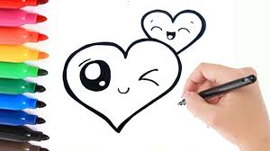 Bekijk de website met allemaal te printen of te downloaden. How To Draw Love Hearts Kawaii Hoe Teken Je Schattige Hartjes Youtube