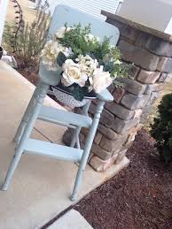 Repurposed Vintage High Chair From Lifes Thrifty Blessings Https Www Facebook Com Lifesthriftyblessings Vintage High Chairs Antique High Chairs Chair Planter