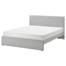 Slattum struttura letto imbottita, knisa grigio chiaro, 140x200 cm. Letti Ikea It