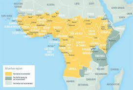 Historical map of africa shows the possessions of the different european powers in 1910. Areas With Risk Of Yellow Fever Virus Transmission In Africa