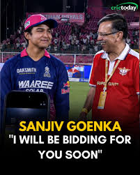 Sanjiv Goenka said... "I WILL BE BIDDING FOR YOU SOON" #VaibhavSooryavanshi #SanjivGoenka #LSG #LucknowSuperGiants