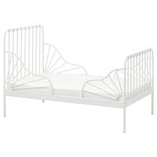 Minnen Ext Bed Frame With Slatted Bed Base White 38 1 4x74 3 4 Ikea If used with another bed frame, please check construction. ikea