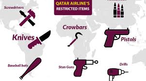 List Of Qatar Airline S Restricted Items Qatar Airways Qatar List