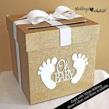 Card Box Baby Shower Choose Your Colors And Size Etsy Baby Shower Card Box Baby Shower Envelopes Baby Shower Box