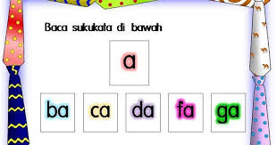 Latihan suku kata kvkk kv. Bbm Kad Carta Suku Kata Kv Suku Kata Pendidikan Membaca