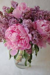 Table Arrangements Of Peonies Lilacs Love Two Of My Top Favorite Flowers Beautiful Flower Arrangements Flower Arrangements Pretty Flowers