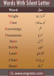 Silent Letters English Vocabulary Words Learning Good Vocabulary Words English Phrases Sentences