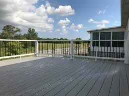 Won't rot, warp or splinter. Plainfeild Trex Deck Pebble Grey 815 Construction Inc Facebook