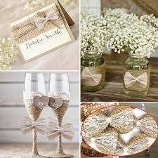 10pcs X Natural Jute Burlap Ribbon Linen Bow Lace Trim Rustic Wedding Decoration Ebay Wedding Chair Decorations Diy Rustic Wedding Decor Rustic Wedding Ceremony Decor