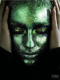 glitter in L'Officiel Brazil with Monique Olsen