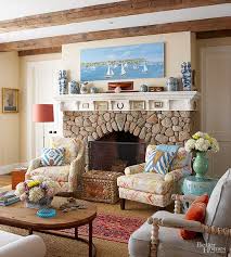 Stacked stone veneer fireplace remodel. Fireplace Designs Ideas For Your Stone Fireplace Better Homes Gardens