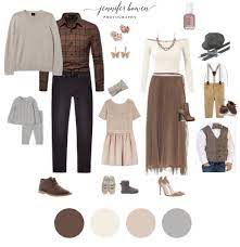 What To Wear In Family Photos Autumn Winter Color Schemes Outfit Ideas For The Whole Family