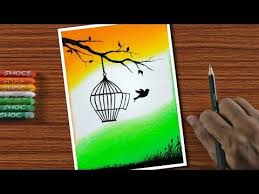 Easy Drawing For Beginners With Oil Pastels Independence Day Step By Step Youtu Oil Pastel Drawings Easy Easy Drawings For Beginners Oil Pastel Paintings