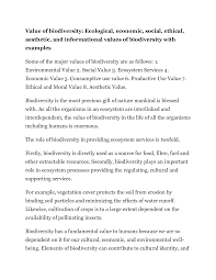 The beauty of mathematics is the force that permeates all the “layers of knowledge” not along, and across, although the effectiveness of . Solution 8 Value Of Biodiversity Ecological Economic Social Ethical Aesthetic And Informational Values Of Biodiversity With Examples Studypool