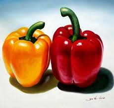 Peppers Fruits Aquarelle Nature Morte Fruits Fruits Et Legumes