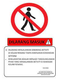 Dilarang merusak fasilitas umum atau merugikan orang lain. Dilarang Masuk