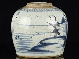 Add to favorites small vintage blue and white ironstone ceramic storage or ginger jar with lid, mason's fruit basket design. C1630 Late Ming Chinese Blue And White Stoneware Ginger Jar Parade Antiques Shop For Antiques Online Uk Plymouth Devon