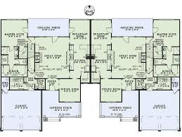 Craftsman Style House Plan 4 Beds 2 5 Baths 5000 Sq Ft Plan 17 2446 Family House Plans Multigenerational House Plans Duplex Plans