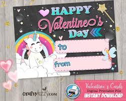 Hearts, flowers, cute critters, fancy fonts, and photos carrying messages of love and friendship will definitely be hanging out on mantels all our printable valentine's day cards are yours at no cost, and you can personalize your favorite, fast and easy. Unicorn Valentines Day Card Teachers Valentine S Day Cards Craftykizzy